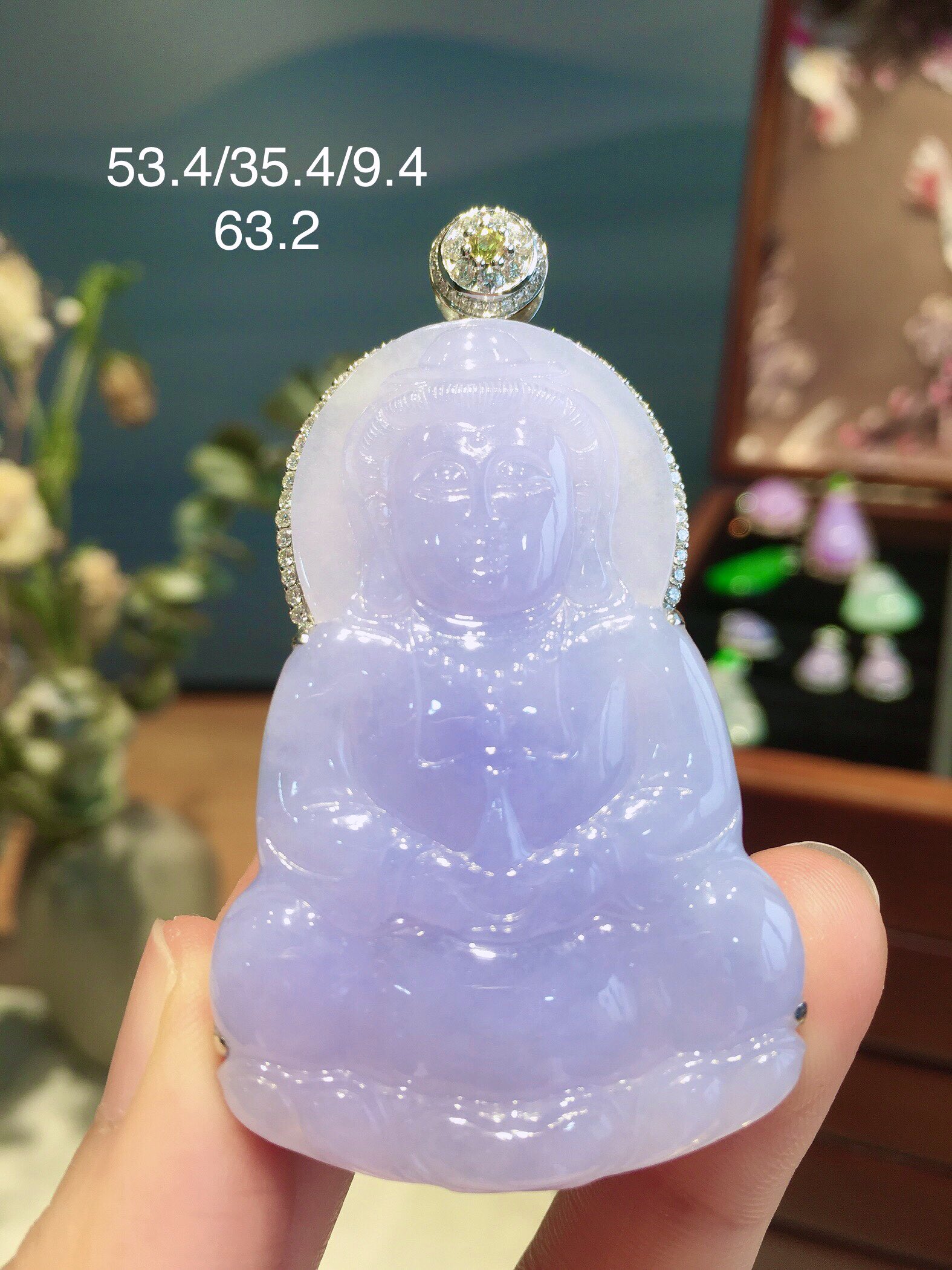 紫罗兰观音吊坠