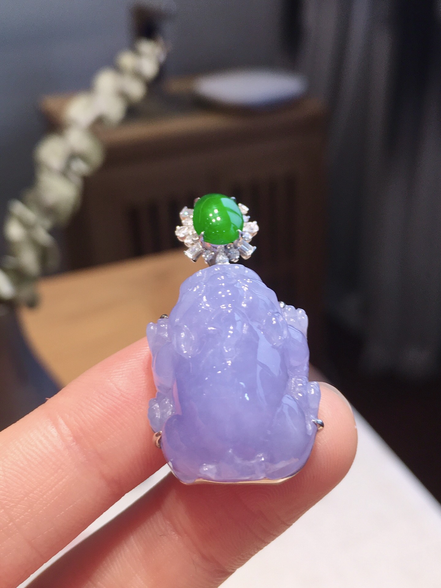 紫罗兰貔貅吊坠