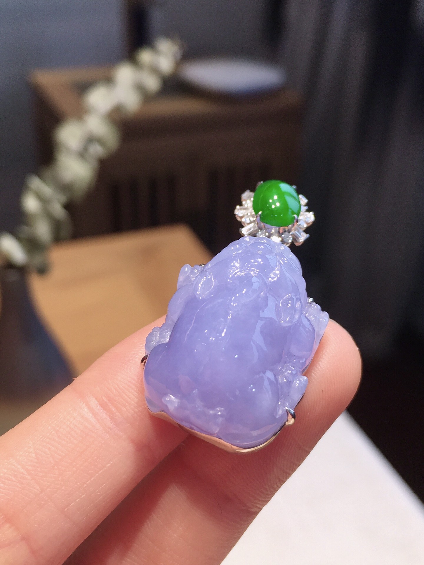 紫罗兰貔貅吊坠