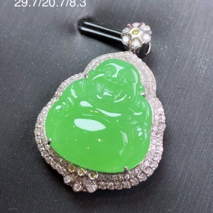 阳绿佛公吊坠