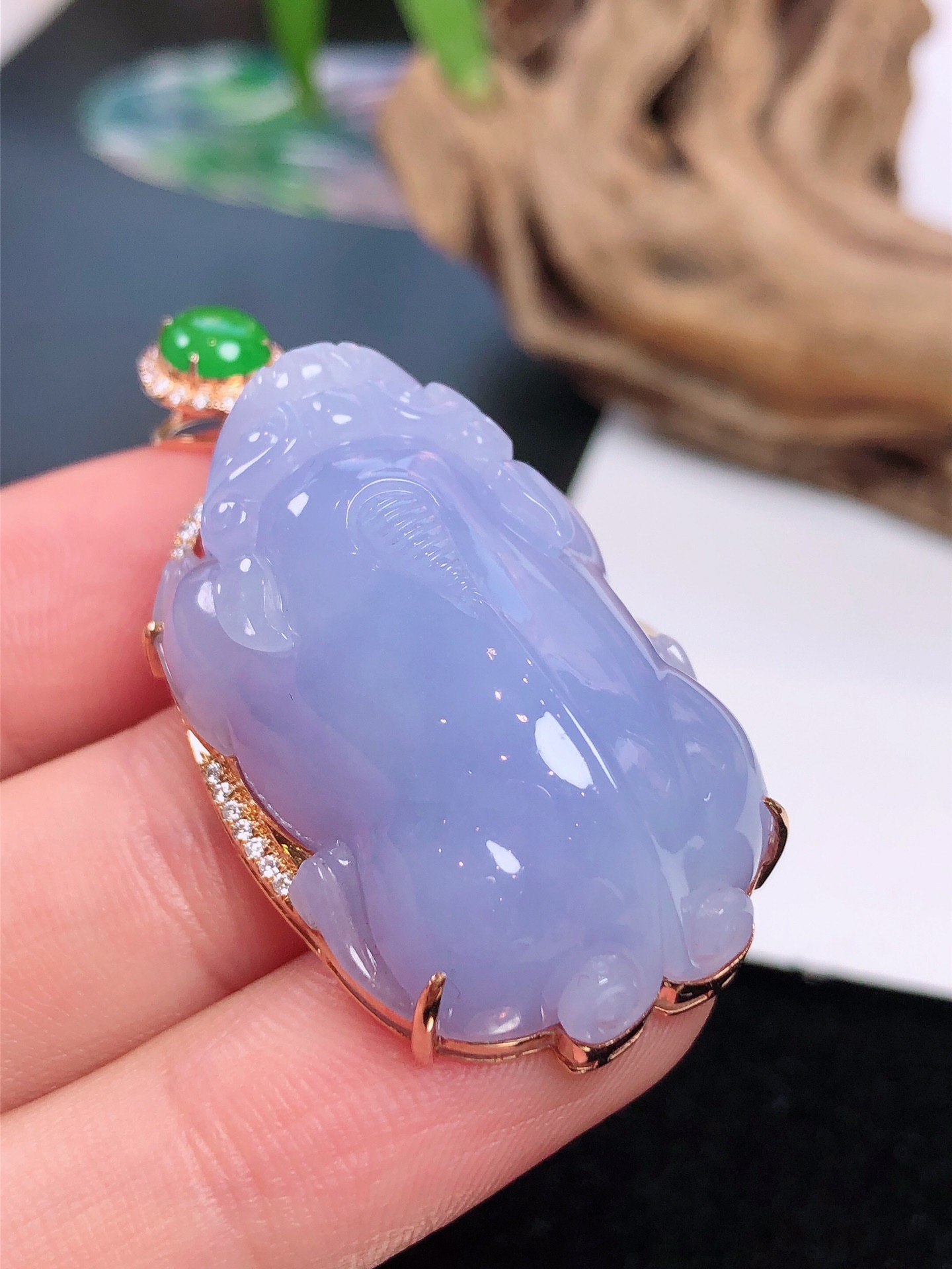 紫罗兰貔貅吊坠(图3)