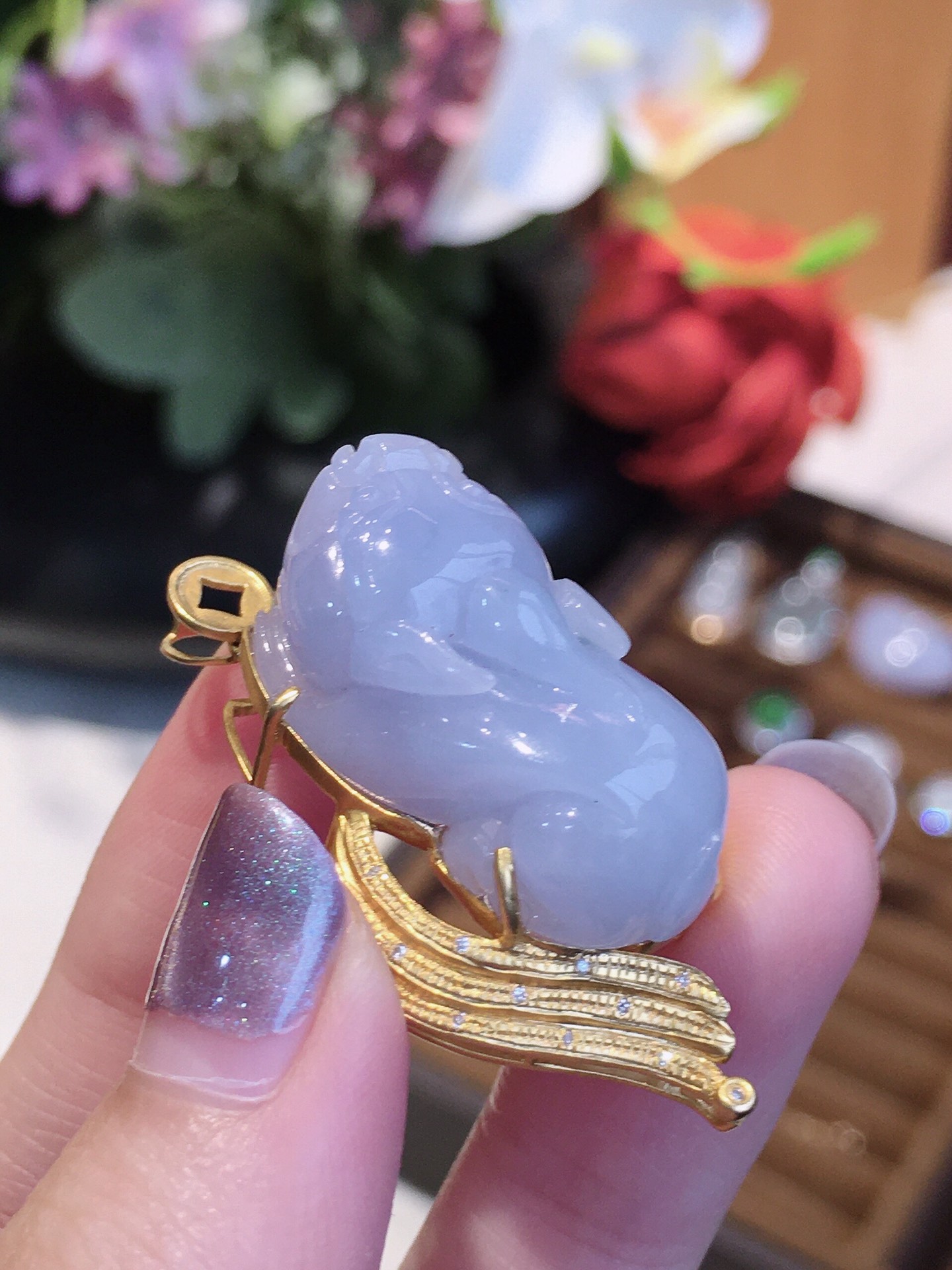 紫罗兰貔貅吊坠(图3)